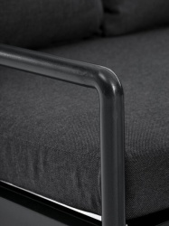 Lounge ugaona garnitura za 6 osoba crna -4