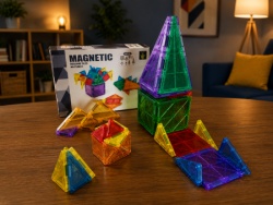 Magnetne Kocke Magnetni konstruktor rainbow Mini zamak 48 delova Magnetne kocke ( SW12751 )