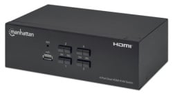 Manhattan 4-Port Dual-Monitor HDMI KVM Switch ( 0001339022 )