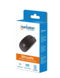 Manhattan Silhouette 177658, black Miš USB -3