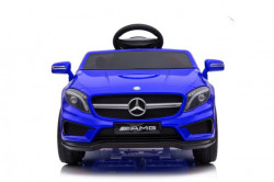 Mercedes GLA 45 AMG Licencirani auto za decu na akumulator sa kožnim sedištem i mekim gumama - Plavi - Img 5