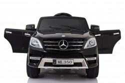 Mercedes ML350 Licencirani Auto na akumulator sa kožnim sedištem i mekim gumama - Crni - Img 4