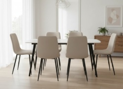 Modern Trpezarijski Set ( Sto + 6 Stolica )