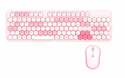 Mofii WL honey combo set tastatura i miš u pink boji ( SMK-649M5AGPK ) - Img 1