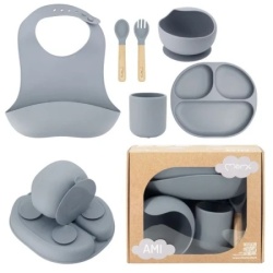 Momi set za hranjenje ami grey ( AKCE00044 )