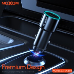 Moxom Auto punjac lx-vc804 pd+qc 38w crni ( A711 )-2