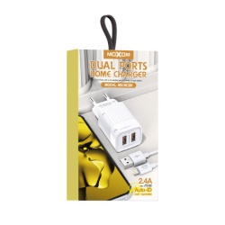 Moxom mx-hc128 2.4a 2xusb lightning beli Kucni punjac  ( P1107 )-4