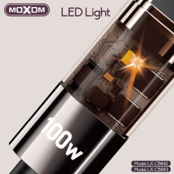 Moxom Usb data kabal lx-cb842 100w type-c 1.2m crni ( U2204 )-4