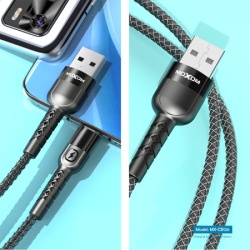 Moxom Usb data kabal mx-cb126 3a lightning 1m crni ( U2063 )-4
