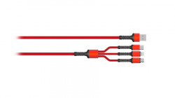 MOYE Connect 3 in 1 USB Data Cable Red ( 046324 ) - Img 2
