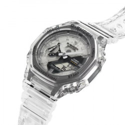 Muški casio g shock transparentni sportski ručni sat sa belim silikonskim kaišem ( ga-2140rx-7aer ) - Img 2