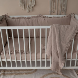 Muslin ogradica za krevetac sa posteljinom i prekrivačem bež ( TNC_N63EWX_0905087 ) - Img 2