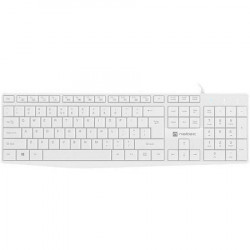 Natec Nautilus slim multimedia keyboard US, white ( NKL-1951 ) - Img 1