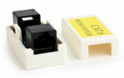 NCA-LC6-01 Gembird Cat.6 LAN coupler white Spojnica za kabl RJ-45F - Img 2