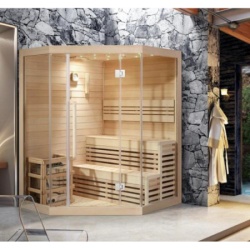 Nero Sauna soba kanadski hemlock 1800x1800x1900 za 4 osobe sa rasvetom ( 14732 )