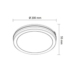 Ningbo LED plafonjera 15W, promenljiva boja svetla   ( E201821 )-2