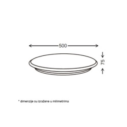 Ningbo LED plafonjera 24,48W, promenljiva boja svetla   ( VESTA663 )-2