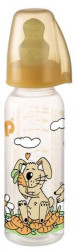 Nip PP flašica Family Unisex 250 ml sa kaučuk cuclom za mleko 0-6 ( 7100085 )