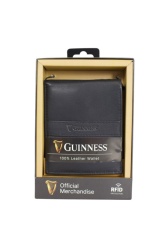 Novčanik muški kožni JBGNW03 sa RFID zaštitom 120x90x20 Guiness Guinness crna ( 16NMBG03B )