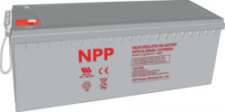 NPP NPG12V-200Ah, GEL BATTERY, C20=200AH, T16, 522x238x218x222, 52,8KG, Light grey - Img 1