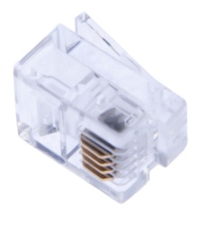 OEM Konektor RJ11 sa pozlaćenim pinovima- 100 komada ( RJ1101 )