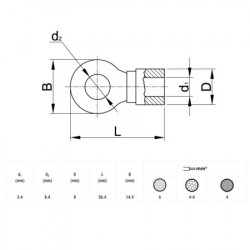 Okasta stopica 8,4mm ( SSZ8 ) - Img 2