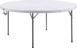 Okrugli plastični Sto 122cm sa metalnom konstrukcijom - Img 2