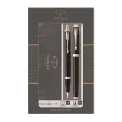 Parker poklon set im black ct - hemijska olovka + nalivpero ( PK93215 )