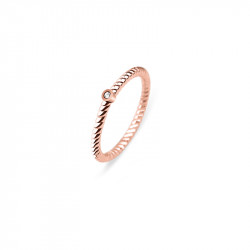 Paul hewitt rope north star roze zlatni prsten od hirurškog Čelika 54 ( ph-fr-stro-r-54 ) - Img 1
