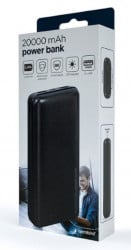 PB20-02 Gembird Power bank 20000mAh 2xUSB, LED - Img 2