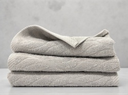 Peskir 70×140 cm – 100% Pamuk sa Žakard Motivom od Indijskog Pamuka Grey ( VLK000658-grey )