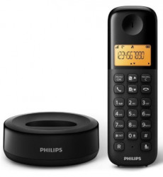 Philips D160 Black Fiksni bezicni telefon sa dve slusalice DUO Ekran 1.6inc - Img 2