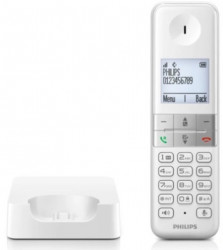 Philips D470 White Fiksni bezicni telefon Ekran1.8inc, BLOCK, Polifon, - Img 1