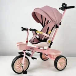 Playtime trcikl za decu sa rotirajućim sedištem koje se obara 4001 roze