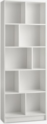 Polica za knjige 10 polica bela