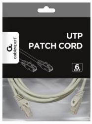 Gembird PP6U-CU-3M  Mrezni kabl, CAT6 BAKARNI UTP Patch cord 3m grey-1