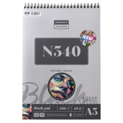 Professional master n black blok za crtanje sa spiralom - odaberite format n340 - 200g - 40 lista a3 ( 617122 )