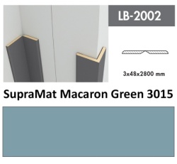 Profil Zidni MDF LB-2002 SupraMat Macaron Green (3015) 2800x48x3mm ( 026-063 )