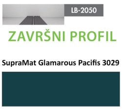 Profil Zidni MDF Završni LB-2050-B SupraMat Glam. Pacific (3029) 2800x133x18mm ( 026-114 )