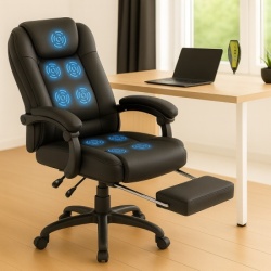 Proizvod sa nedostatkom - OUTLET - Trick masažna kancelarijska stolica Y707M crna