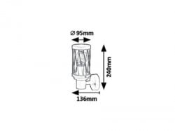 Rabalux Budapest spoljna zidna svetiljka ( 8888 ) - Img 3