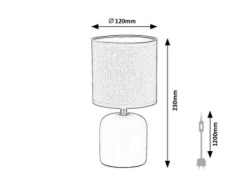 Rabalux Daphni Stone lampe ( 74053 )-3