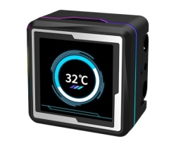 Raidmax lm240 argb cpu liquid cooler with animation display - Vodeno hlađenje crno (LM240BK) F