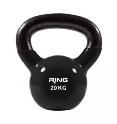 Ring 20kg metal+vinyl RX DB2174-20 black Kettlebell
