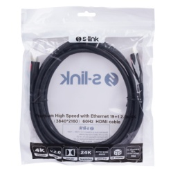 S-link sl-hdm4k13 hdmi na hdmi m/m v2.0 4k/60hz 3m Kabl -4