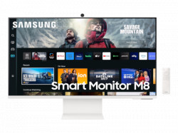 Samsung 32"/VA/3840x2160/60Hz/4ms GtG/HDMI,USB,USB C/pivot/visina/kamera/bela monitor ( LS32CM801UUXDU ) - Img 3