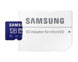 Samsung mb-md128sb memorijska kartica pro plus microsdxc 128gb u3 blue + sdxc adapter  - Img 2