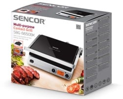 Sencor SBG 6650BK Kontaktni električni roštilji na preklop -1