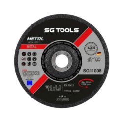 SG TOOLS SG11008 rezna ploča ispupčena 180 x 3.0mm Metal Premium A 30 RBF ( SG11008 )