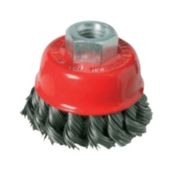SG Tools SG12007 lončasta upletena četka za brusilicu 65mm. čelična žica 0.5mm. ( SG12007 )